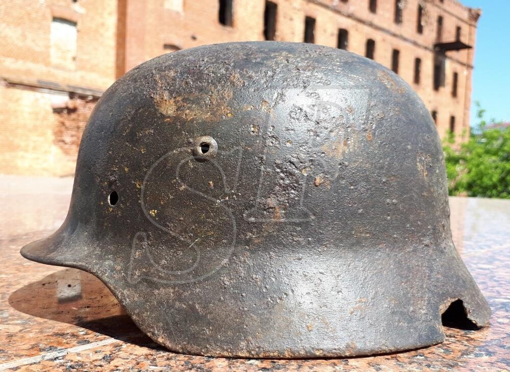 German helmet М35 from airfield Gumrak