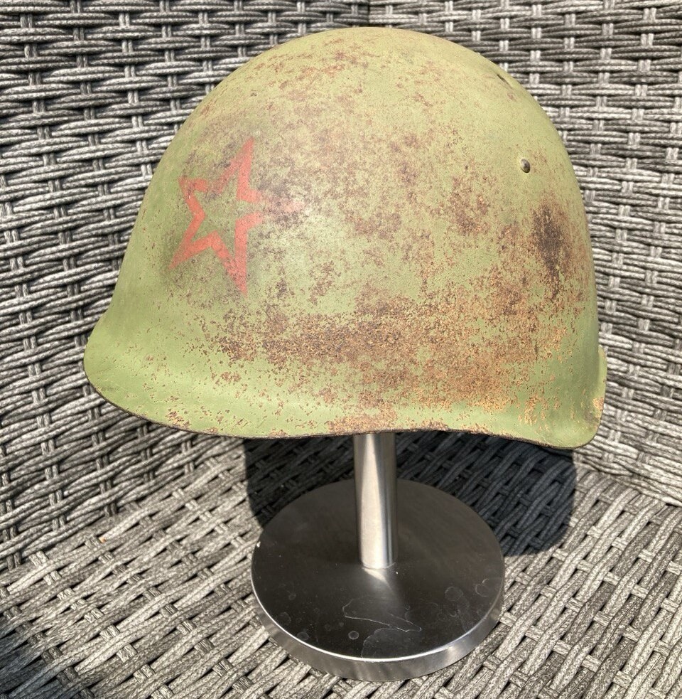 Soviet helmet SSh39 / from Murmansk