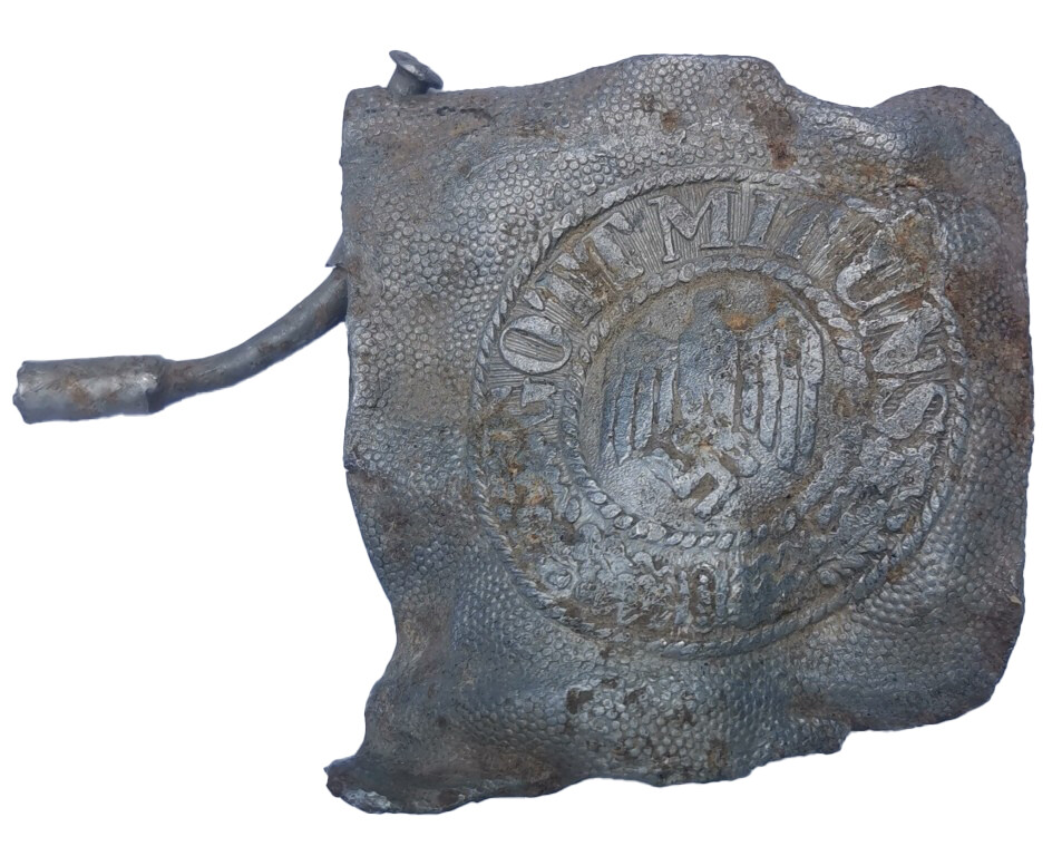 Wehrmacht belt buckle "Gott mit Uns" / from Stalingrad