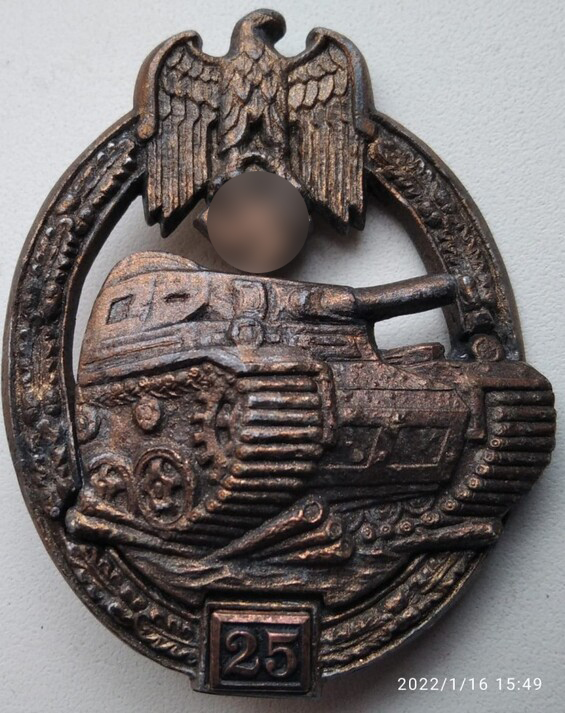 Panzer assault badge 25 attacks