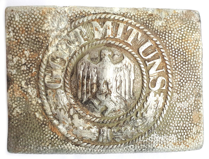 Wehrmacht buckle “Gott mit Uns” / from Stalingrad