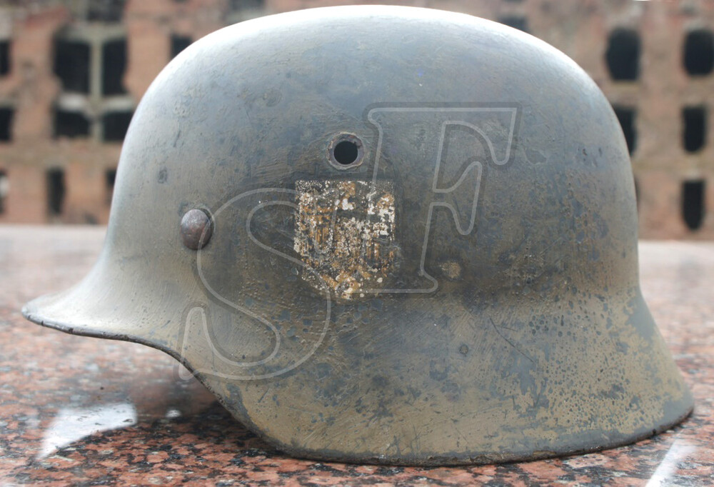 German helmet M35 from Koenigsberg