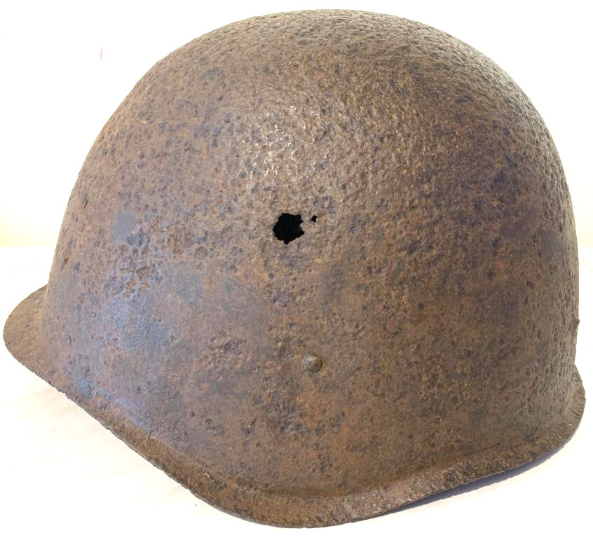 Soviet helmet SSh-40 / from Stalingrad