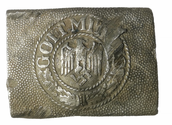 Wehrmacht belt buckle "Gott mit Uns" / from Stalingrad