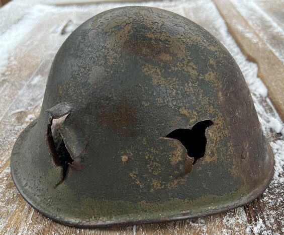 Romanian helmet / from Stalingrad