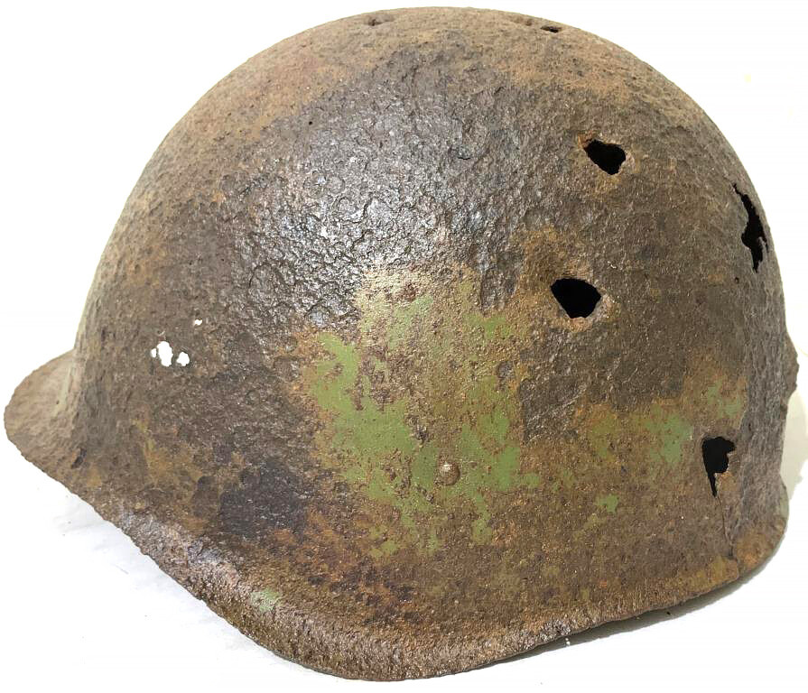 Soviet helmet SSh40 / from Stalingrad