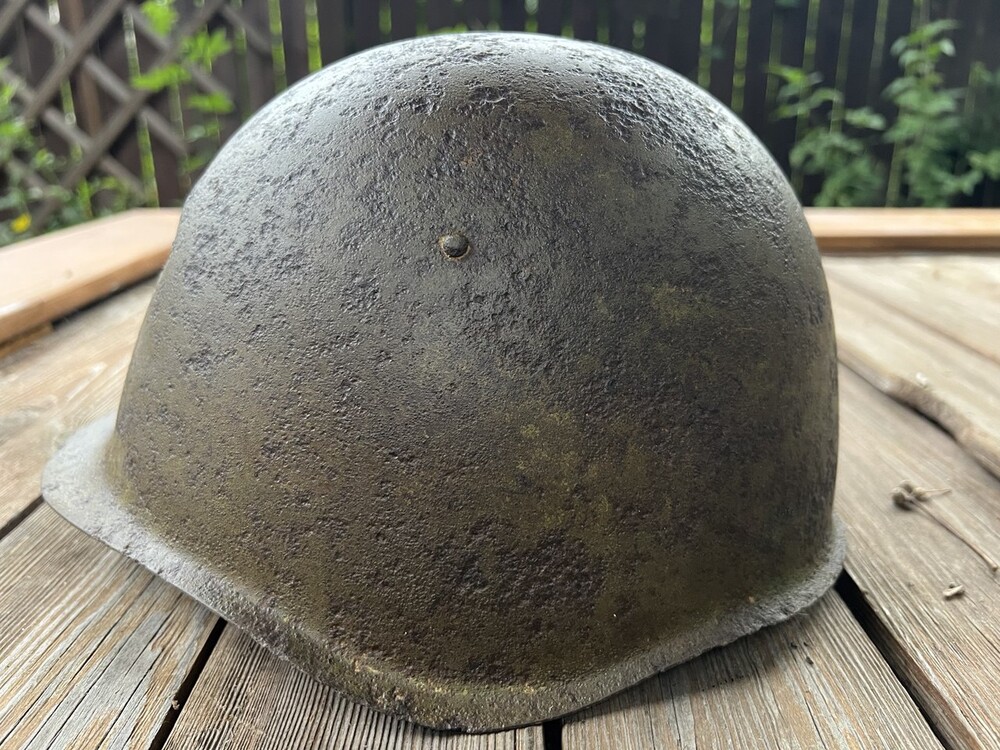 Soviet helmet SSh39 / from Stalingrad