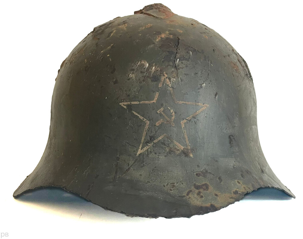 Soviet helmet SSh36 / from Pskov