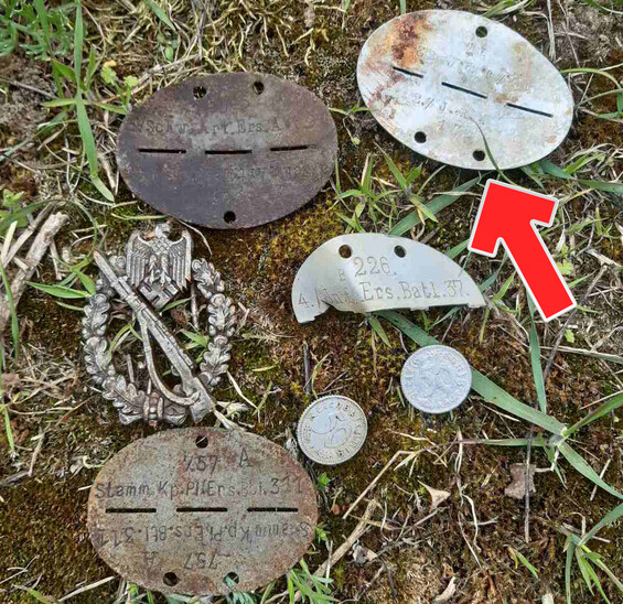 German dogtag 12.J.R.4 / from Belarus