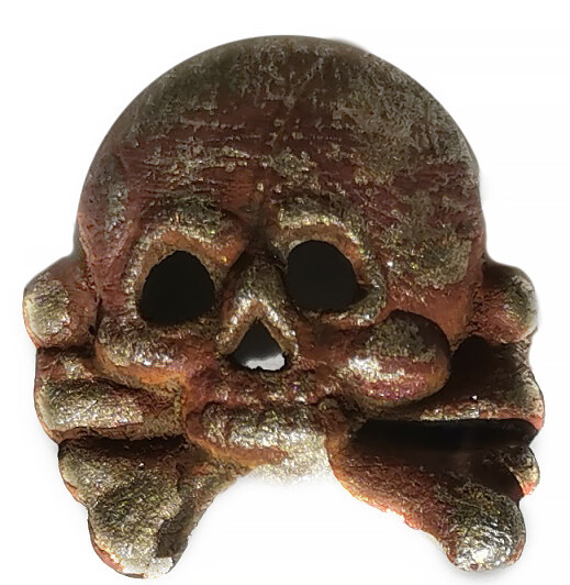 Panzer collar tab skull / from Stalingrad