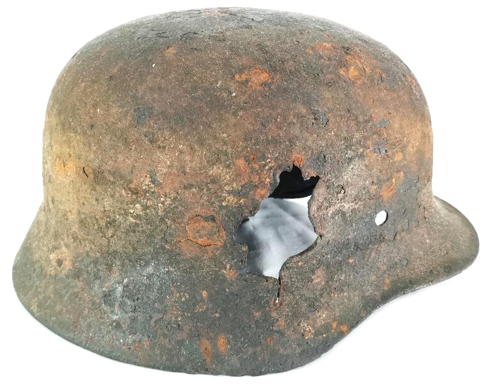 German helmet M40 / from Stalingrad