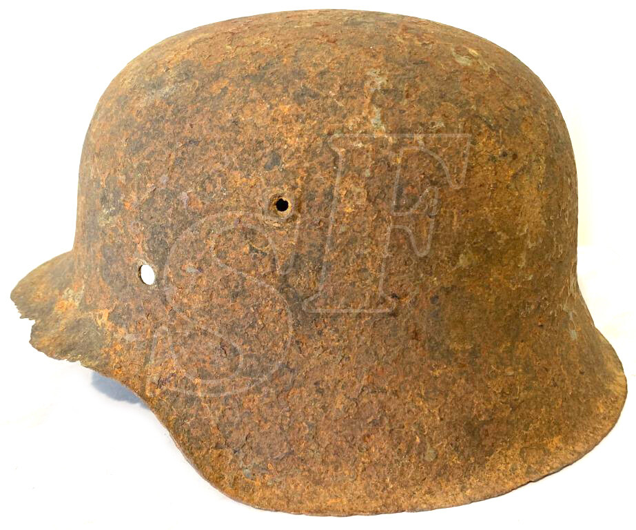 German helmet M42 / from Stalingrad