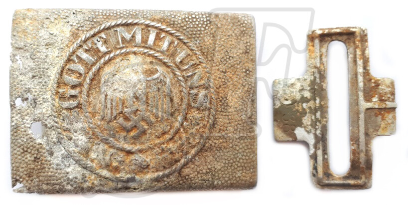 Wehrmacht buckle “Gott mit Uns” / from Stalingrad