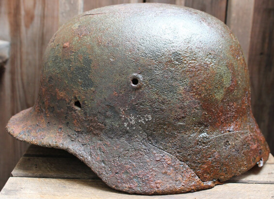 German helmet M40 / from Novgorod
