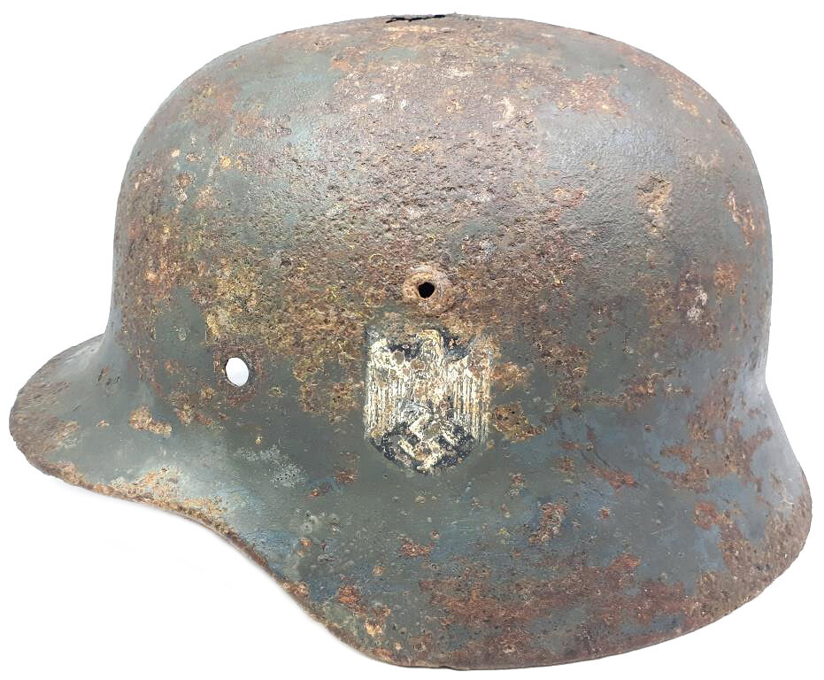 Wehrmacht helmet M35 DD / from Stalingrad
