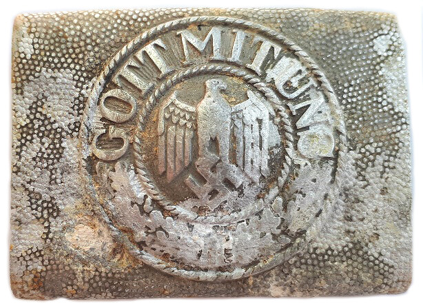 Wehrmacht buckle “Gott mit Uns” / from Stalingrad