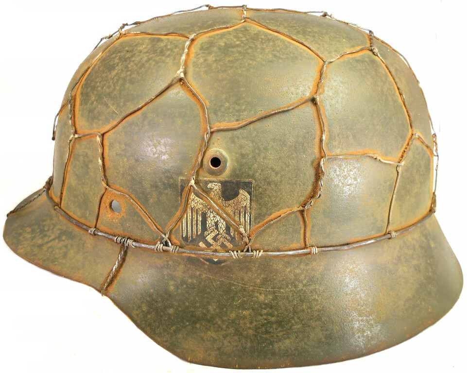 Restored Wehmacht helmet M35 DD