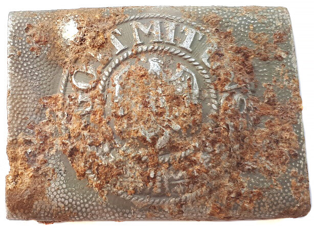 Wehrmacht buckle “Gott mit Uns” / from Stalingrad