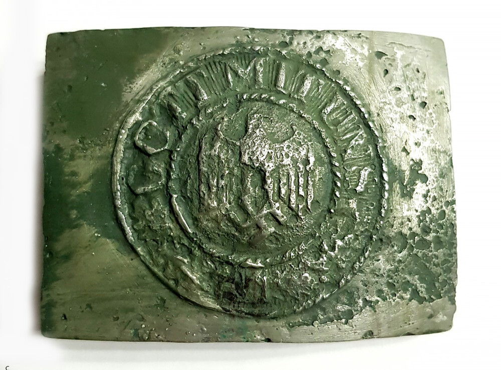 Iron Wehrmacht buckle “Gott mit Uns” / from Koenigsberg