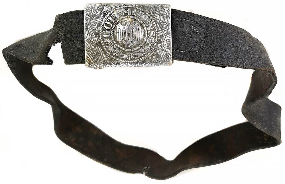 Wehrmacht belt with buckle “Gott mit Uns” / from Stalingrad