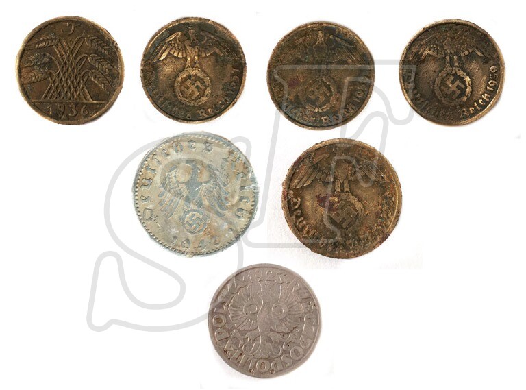 Set of 7 coins
