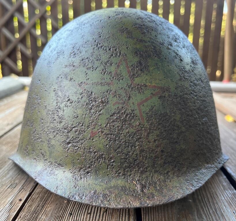Soviet helmet SSh39 / from Stalingrad