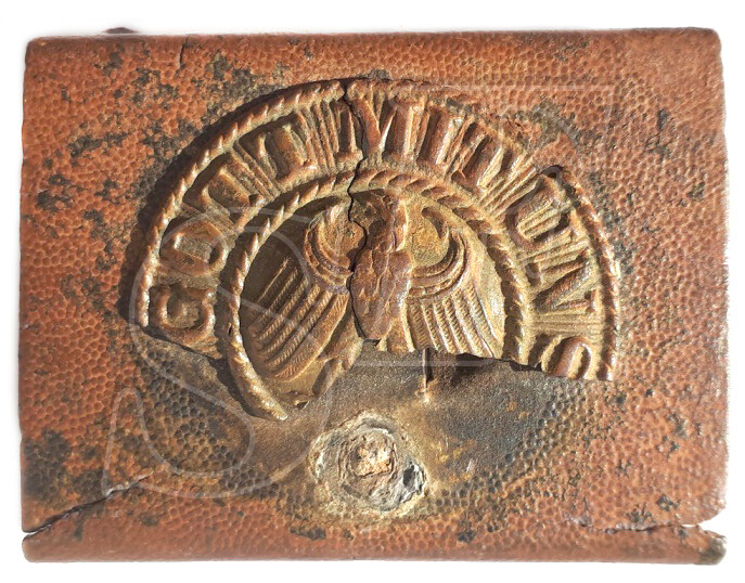 Weimar Republic Buckle “Gott mit Uns” / from Stalingrad