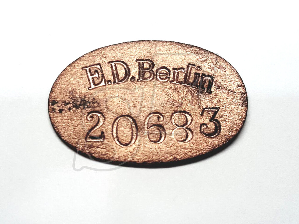 Plaque with the inscription - E. D. Berlin 20683