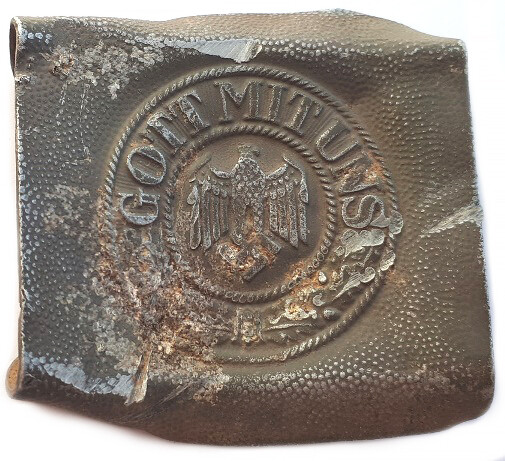 Wehrmacht buckle “Gott mit Uns” / from Stalingrad