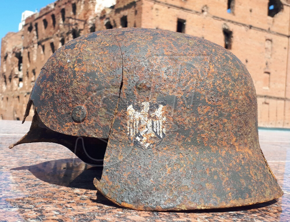 German helmet М35 from Smolensk