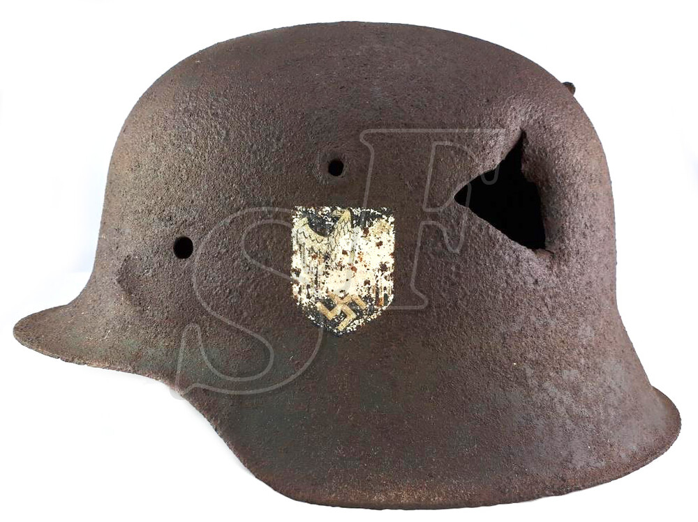 Helmet M42, Wehrmacht / from Leningrad