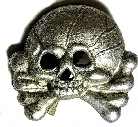 Panzer collar tab skull / from Stalingrad
