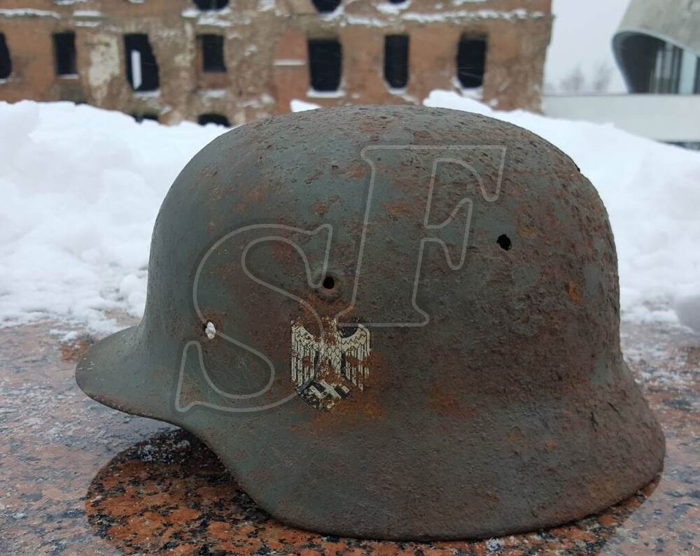 German helmet M40 from Stalingrad