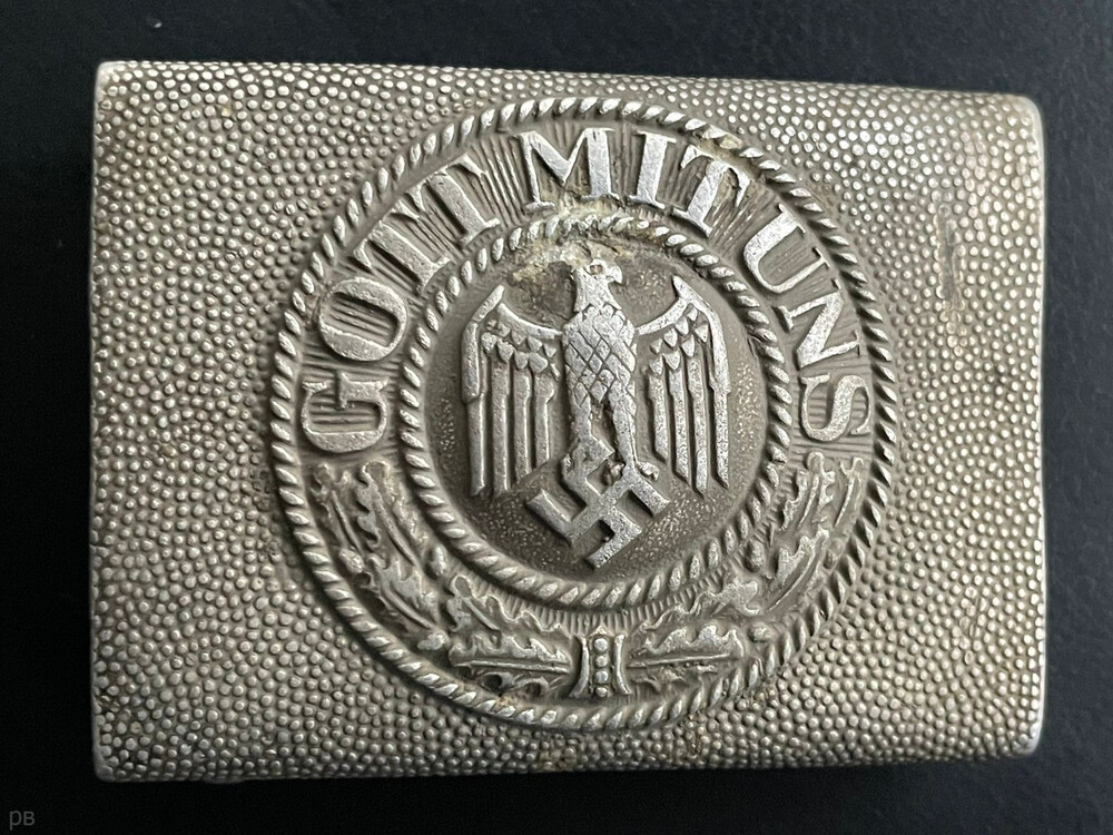 Wehrmacht belt buckle "Gott mit Uns" / from Stalingrad