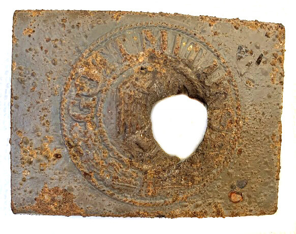 Iron Wehrmacht buckle “Gott mit Uns” / from Stalingrad