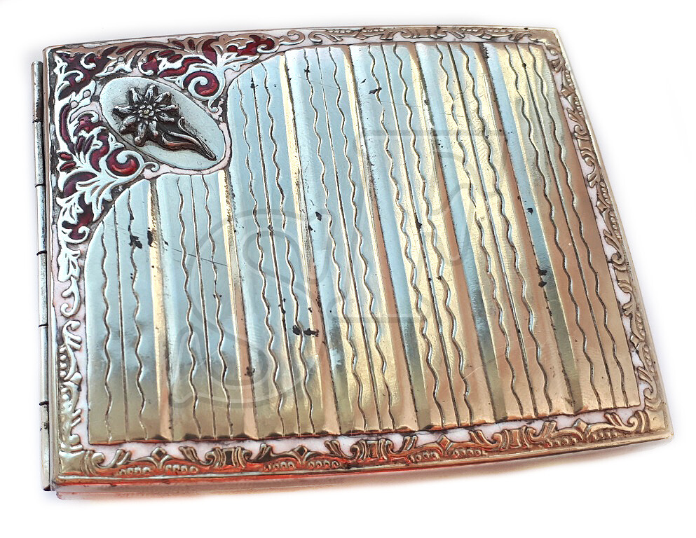Cigarette case of mountain troops, 3 Reich