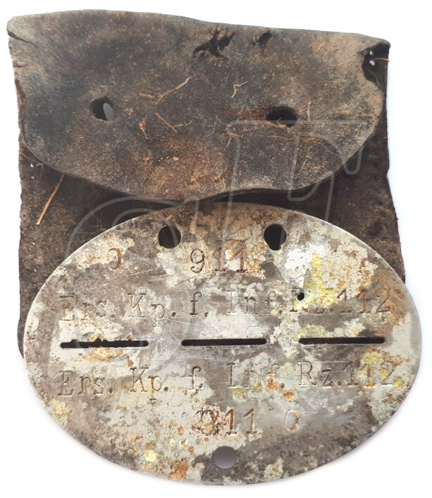 Dogtag Ers.Kp.f.Inf.Rz.112 / from Stalingrad