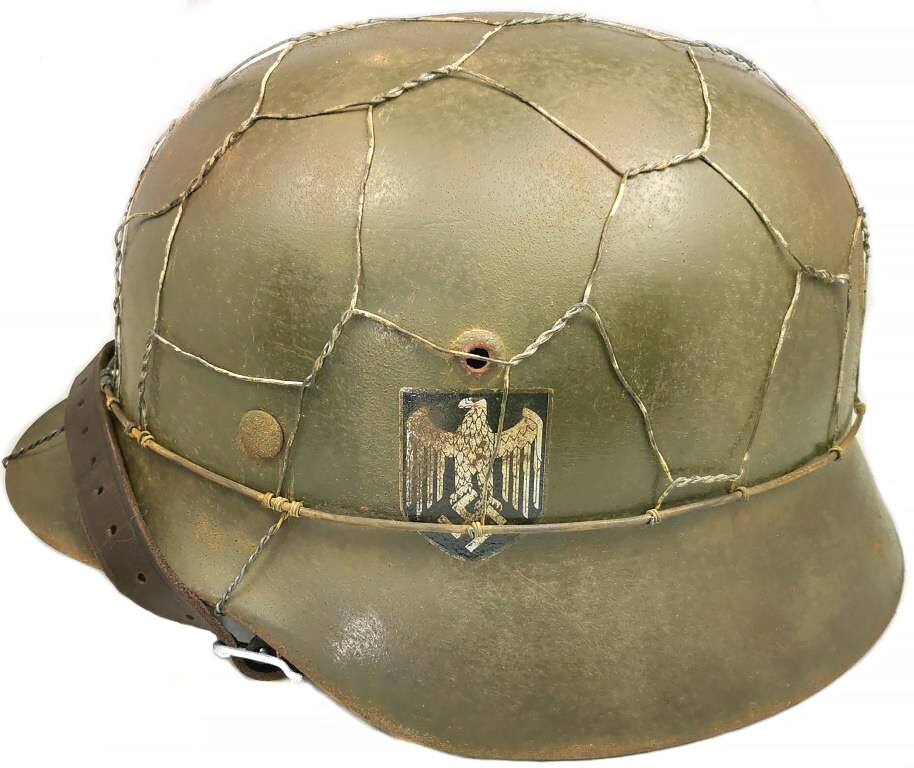 Restored Wehrmacht helmet M35 DD