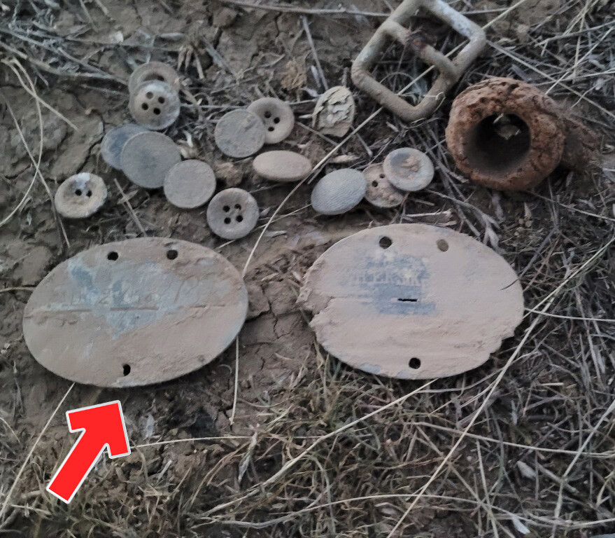 German dogtag RAD 2/14/787 / from Stalingrad