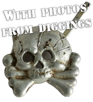 Panzer collar tab skull / from Belarus