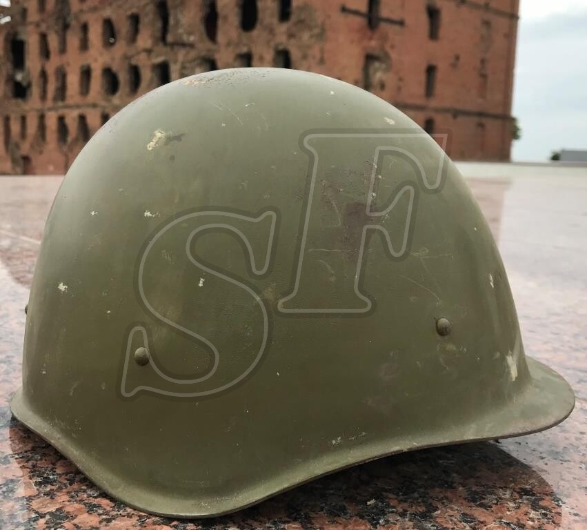 Soviet helmet SSh-40 from Krasny Oktyabr (Stalingrad steel plant)