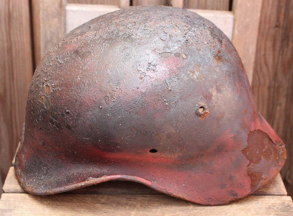German helmet M35 / from Novgorod