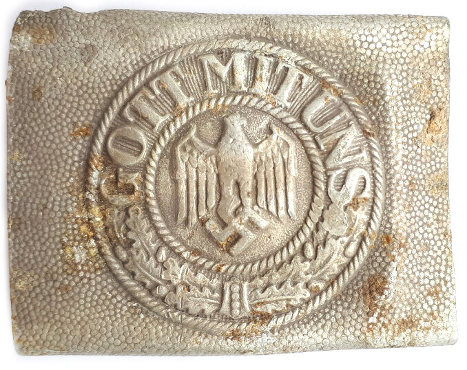 Wehrmacht buckle “Gott mit Uns” / from Stalingrad