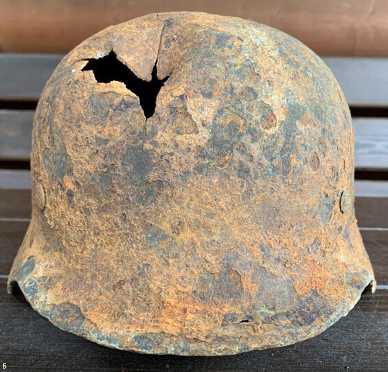 German helmet M42 / from Kursk