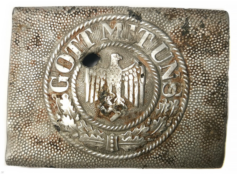 Wehrmacht belt buckle "Gott mit Uns" / from Stalingrad