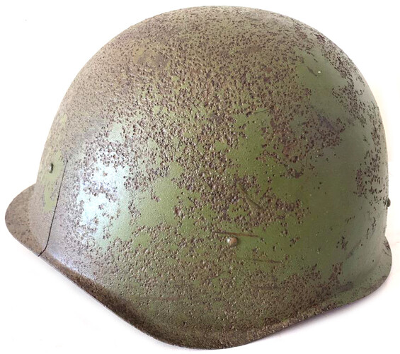 Soviet helmet SSh40 / from Leningrad