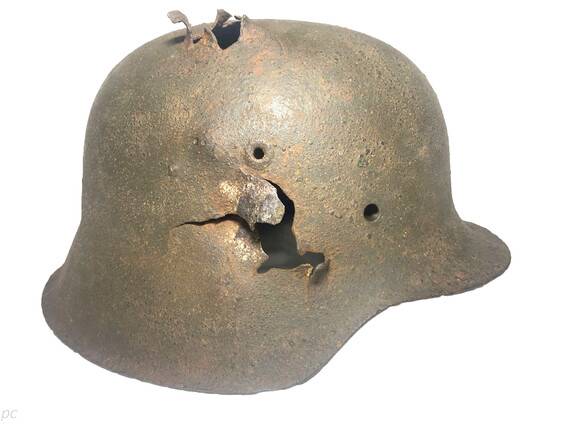German helmet M42 / from Smolensk