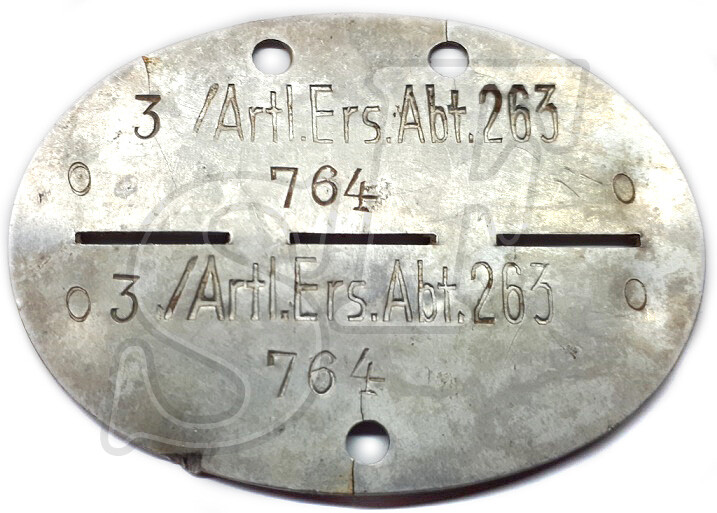 Dogtag 3/Artl.Ers.Abt.263 / from Stalingrad