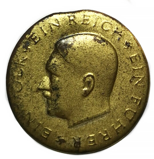 Hitler Head Election Lapel Pin / from Konigsberg