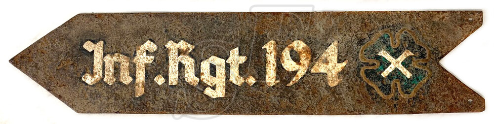 Road signpost of 71st Infantry Division of Wehrmacht / from Stalingrad